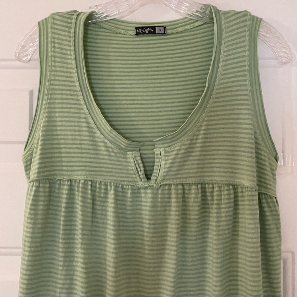 City Lights green striped sundress - Picture 7 of 13